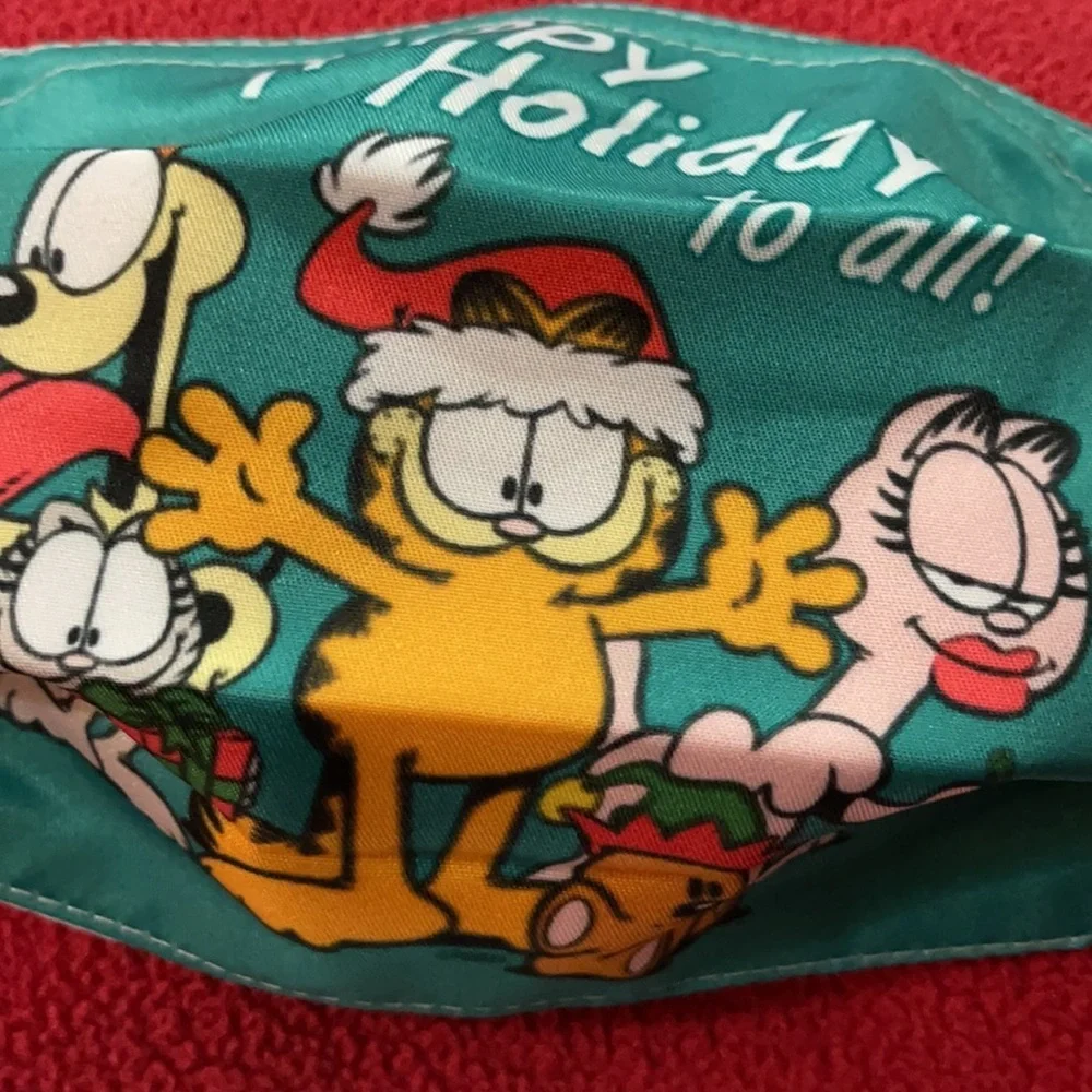 6/$20 New Garfield Holiday face mask
